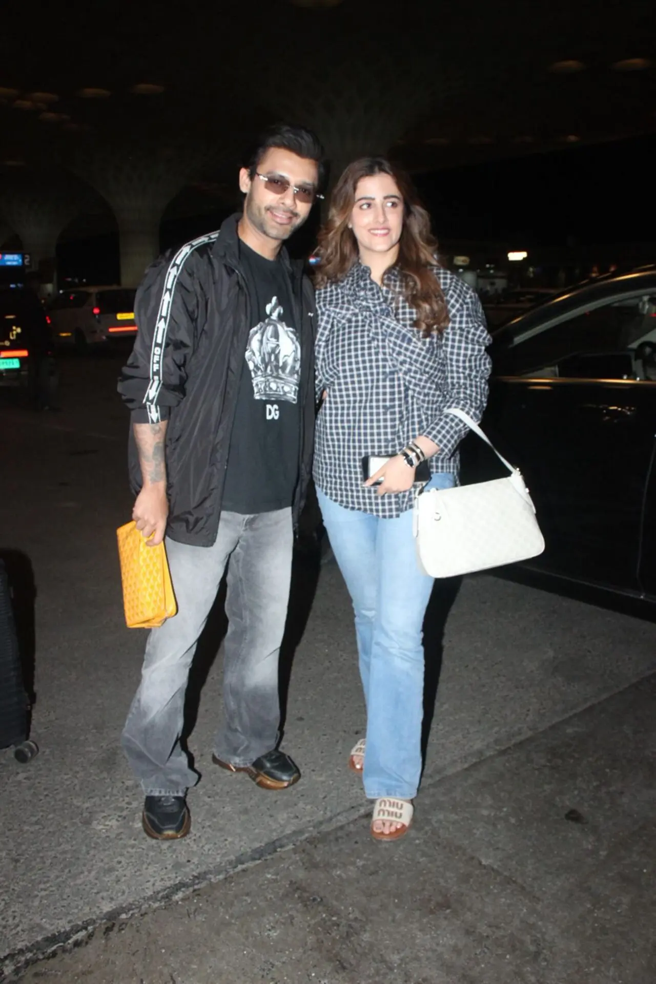 Newlyweds Stebin Ben and Nupur Sanon were spotted together at the airport